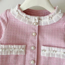 Girls’ Long-Sleeved Stylish Formal Outfit childrensterritory