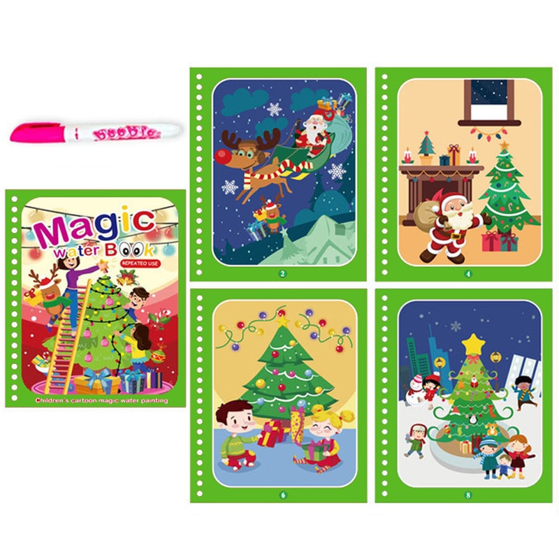 Reusable Magical Water Drawing Book with Pen Kids Toys childrensterritory