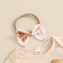 Baby Girl Bunny Print Easter Outfit Set childrensterritory