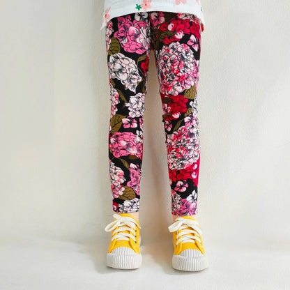Kids Girl Floral Print Slim Fit Leggings/Trousers childrensterritory