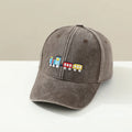 Cartoon Trains Embroidered Summer Sports Hats for Kids childrensterritory