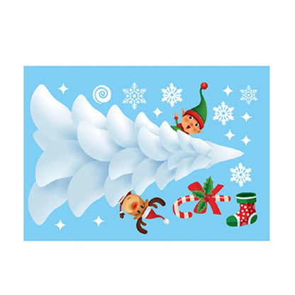 Santa Claus Snowflake Christmas Window/Wall Decals childrensterritory