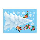 Santa Claus Snowflake Christmas Window/Wall Decals childrensterritory