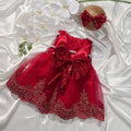 Newborn Girls' Lace and Glitter Bow Design Photography Outfits childrensterritory