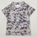 Kids Stylish Printed Boys Short Sleeves Polo T-Shirts for Summer childrensterritory