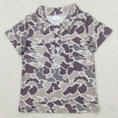 Kids Stylish Printed Boys Short Sleeves Polo T-Shirts for Summer childrensterritory