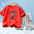 Kids Boy Funny Shark Print T-Shirts and Half Pants Set childrensterritory
