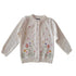 Kids Girls Floral and Rabbit Embroidery Knitted Cardigans childrensterritory