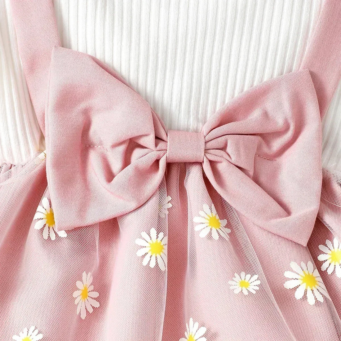 3Pcs Newborn Girl Bodysuit, Bow, Floral Pants Clothing Set