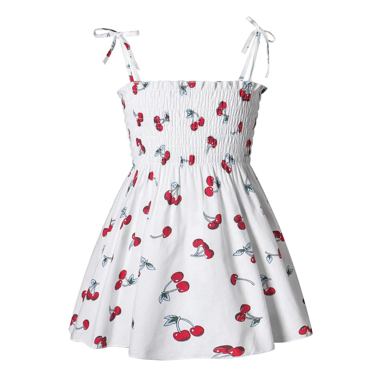 Little Girls Floral Halter Style Summer Cotton Dresses childrensterritory