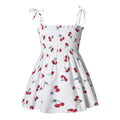 Little Girls Floral Halter Style Summer Cotton Dresses childrensterritory