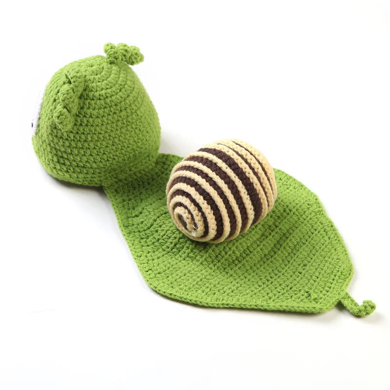 Baby Cute Snail Hand Crochet Photo Props