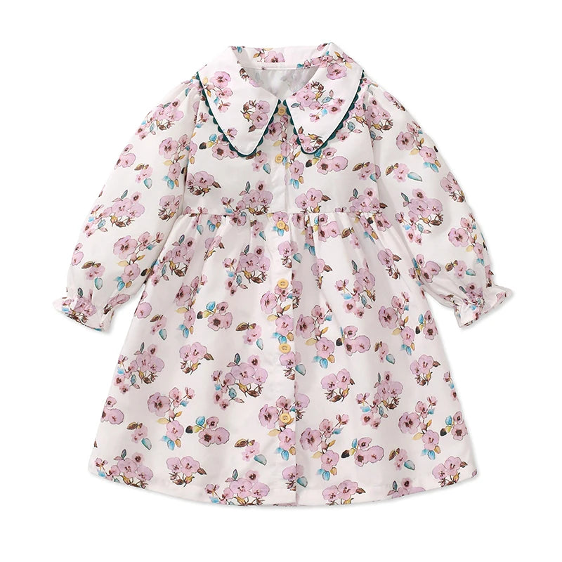 Lovely Cartoon Animals Design Little Girls Casual Dresses childrensterritory