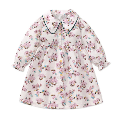 Lovely Cartoon Animals Design Little Girls Casual Dresses childrensterritory