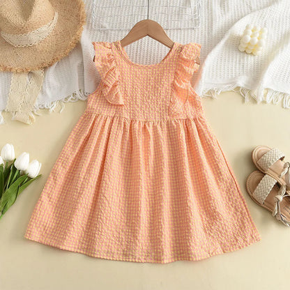 Kids Girls Floral Design Summer Princess Dresses childrensterritory