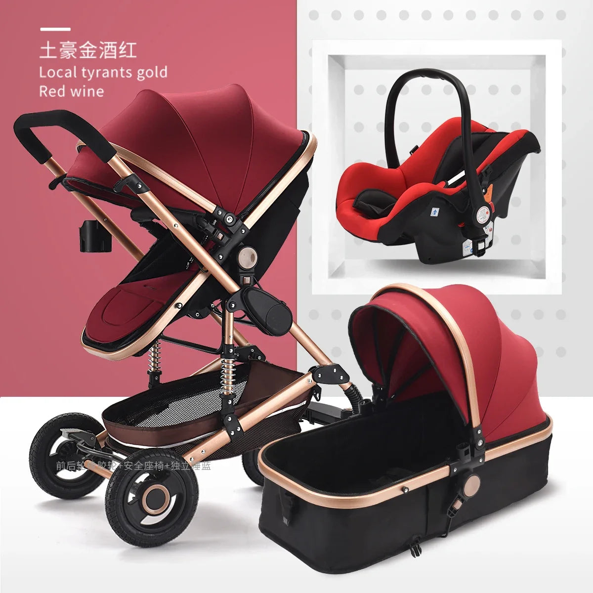 Luxurious Multipurpose High Landscape Infant Pushchair childrensterritory