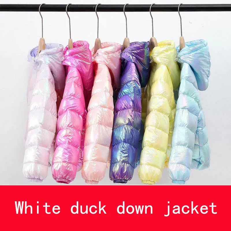 Colorful, Bright Hooded Duck Down Jackets for Babies and Kids childrensterritory