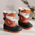 Cartoon Design Kids' Warm Velvet Padded Snow Boots childrensterritory