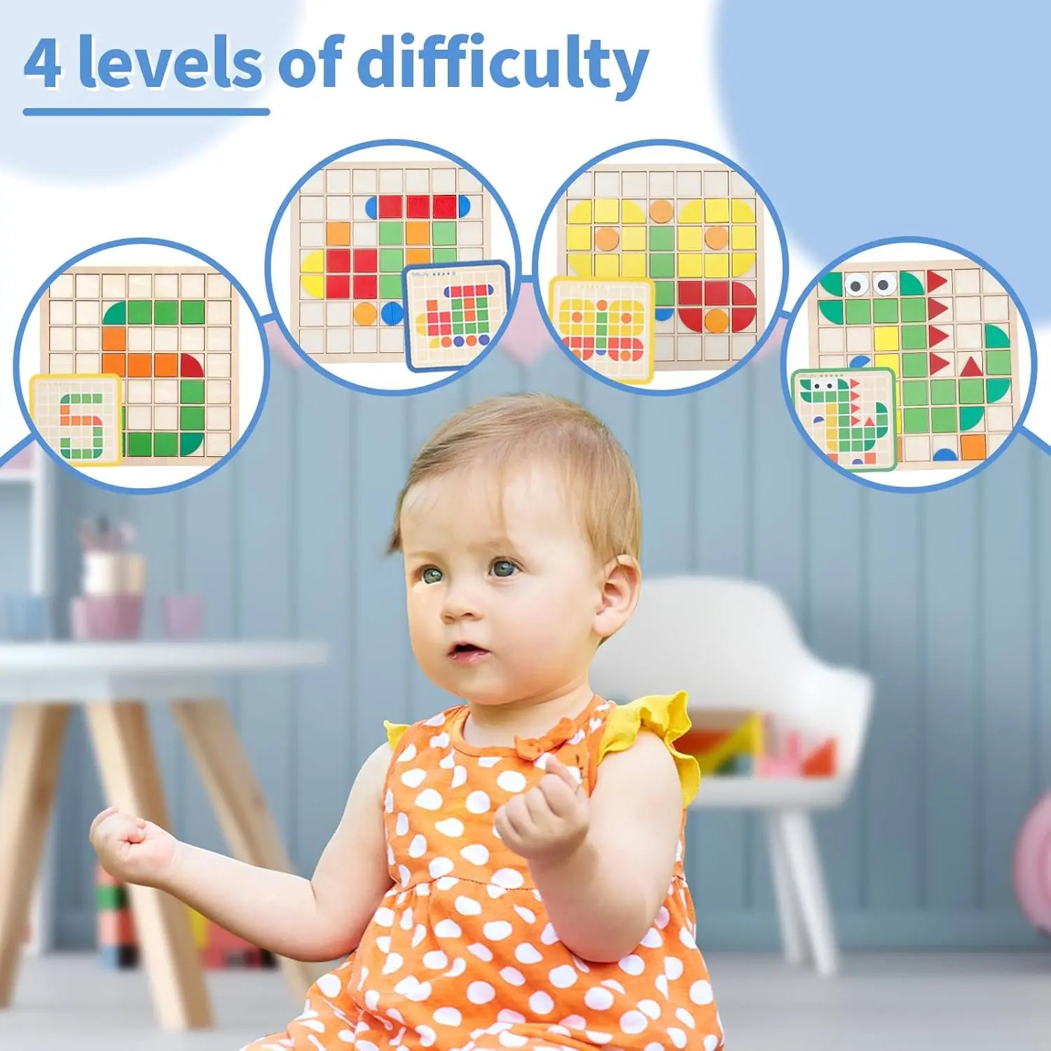 Colorful Learning Puzzle Toy For Baby Kids childrensterritory