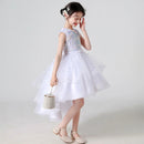 Kids Girls Princess Sequins Party Dresses with Trailing