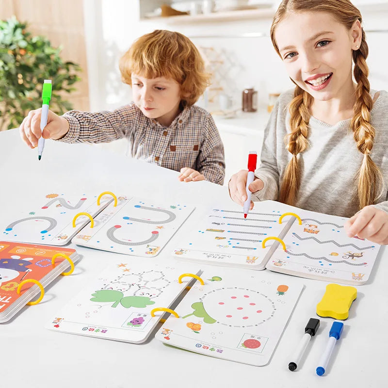 Reusable Magical Tracing Education/Training Book for Toddlers childrensterritory