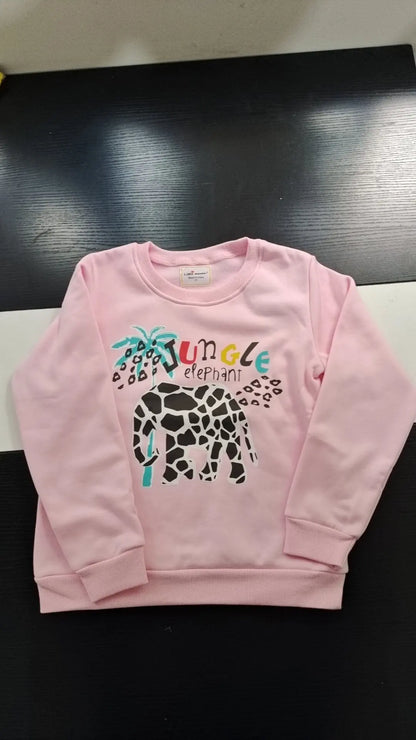 Long-Sleeved Cartoon Print Winter Hoodies For Kids childrensterritory
