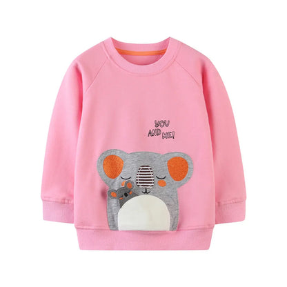 Kids Cartoon Print Long Sleeve Sweatshirts childrensterritory