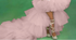 Little Girls Mint Green Tiered High-Low First Communion Gown childrensterritory