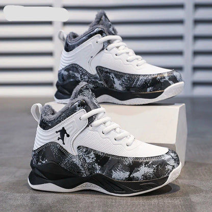 Boys Trendy Anti Slip Outdoor Running Warm Shoes childrensterritory