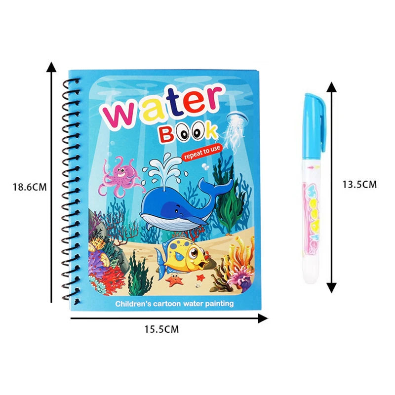 Kids Magic Water Coloring Books Toys for Birthday Gifts childrensterritory
