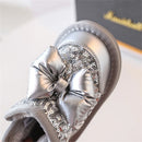 Girls' Butterfly-knot Bling Warm Plush Snow Boots childrensterritory