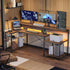LED Computer Desk with Long Monitor Stand childrensterritory