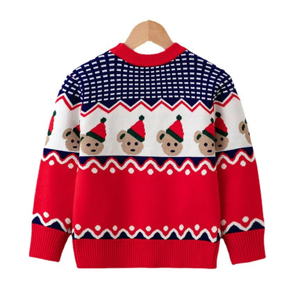 Kids Warm Knitted Christmas Party Sweaters childrensterritory