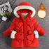 Kids Girls Fur Collar Hat Plush Lining Hooded Coats childrensterritory