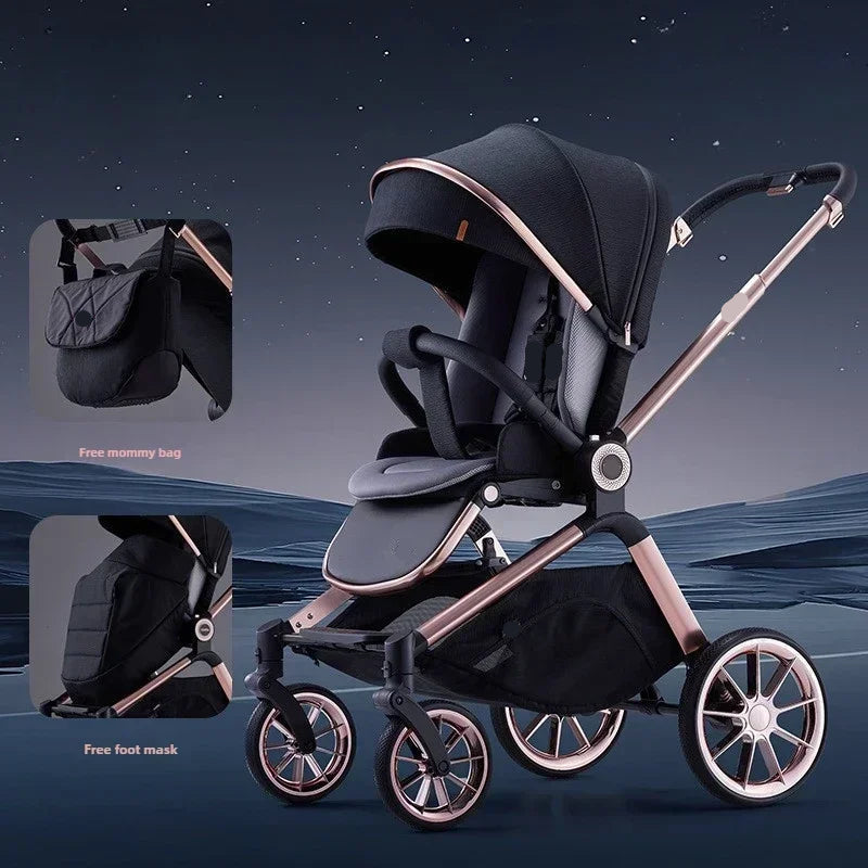 Dual-purpose High-Landscape Infant Stroller childrensterritory