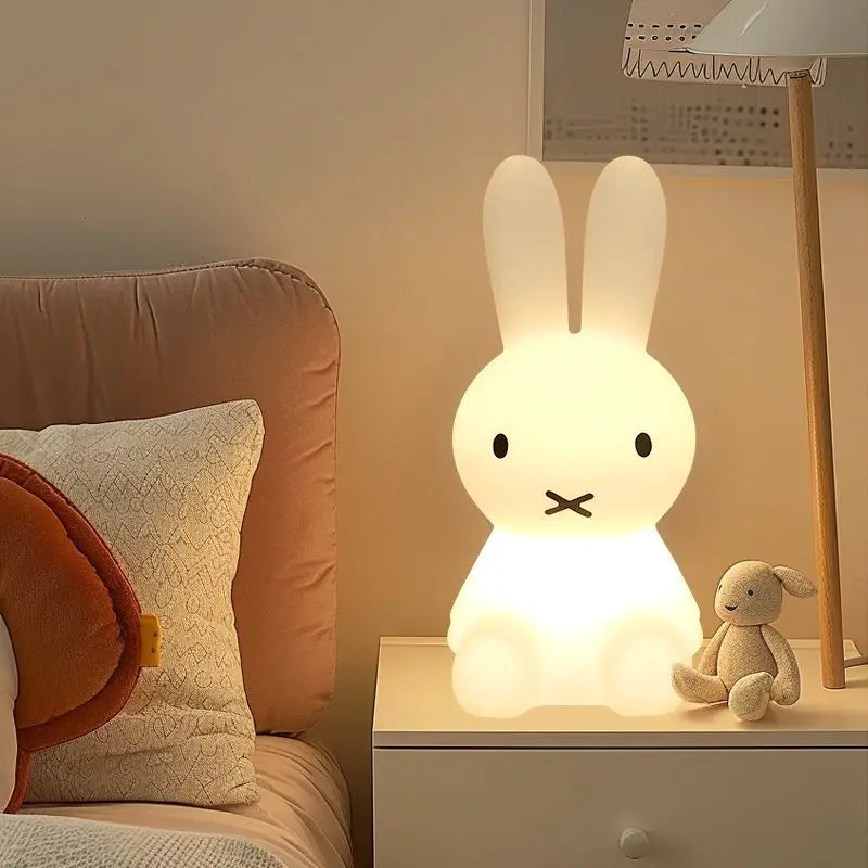 Kids Soft Silicone Touch USB Rechargeable Bunny Night Lamp