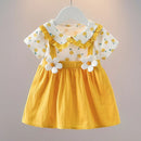 Baby Girls Doll Collar Summer Princess Birthday Party Dresses childrensterritory