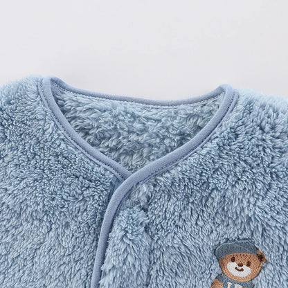 Kids Cartoon Design Long Sleeves Warm Clothing Set childrensterritory