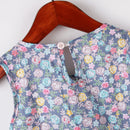 Sleeveless Printed Cotton Casual Dresses For Girls childrensterritory