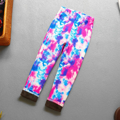 Plus Velvet Printed Kids Girls Winter Leggings childrensterritory