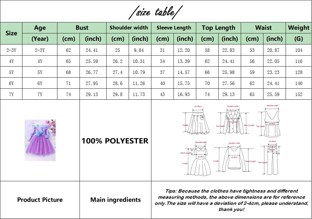 Kids Girls Christmas Style Long Sleeve Party Dresses