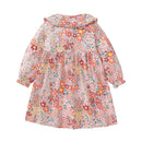 Kids Girls Soft Cotton Long Sleeve Printed Floral Birthday Dresses childrensterritory