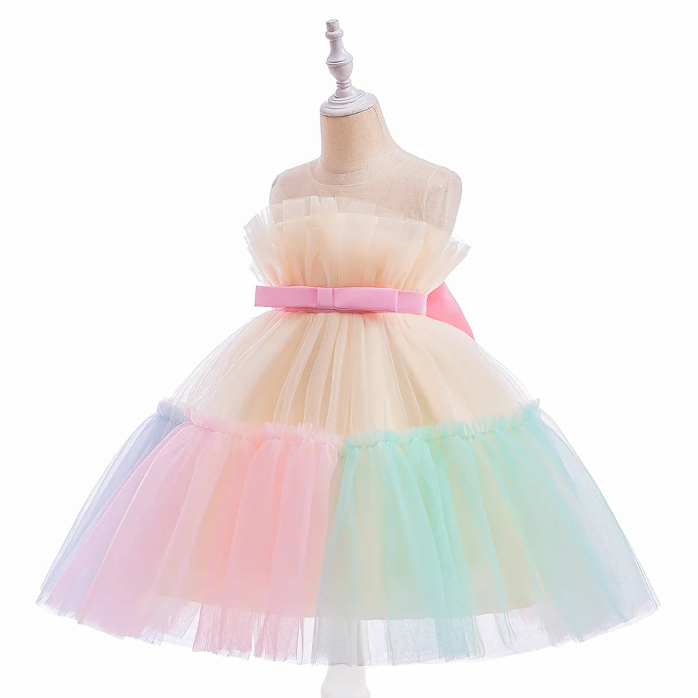 Baby Girls Tulle Wedding Bridesmaid Dresses