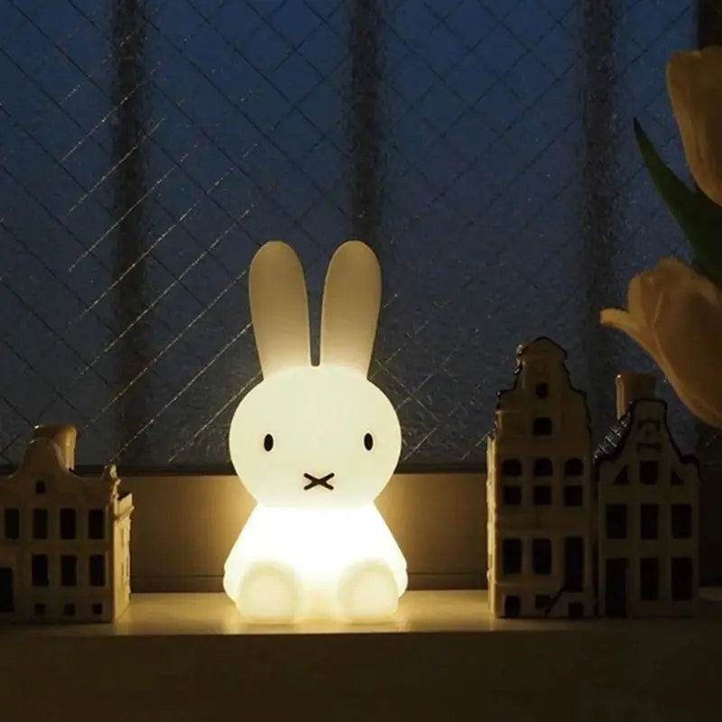 Kids Soft Silicone Touch USB Rechargeable Bunny Night Lamp