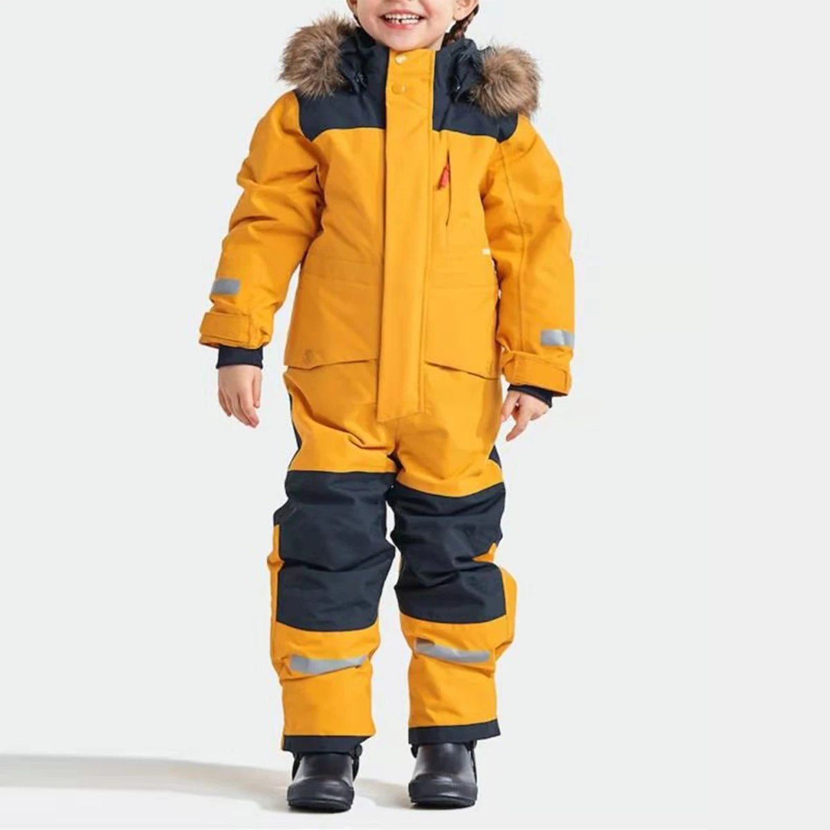 Kids Warm Fleece Snowboarding Jumpsuit for Boys and Girls childrensterritory
