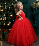 Fluffy Tulle A-Line Birthday Party Dress For Girls childrensterritory