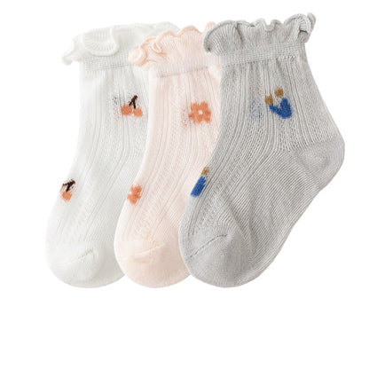 3Pair/lot New Thin Casual Baby/Toddler Summer Socks childrensterritory