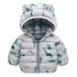 1-5Yrs Kids Boys Girls Dinosaur Print Hooded Jackets childrensterritory