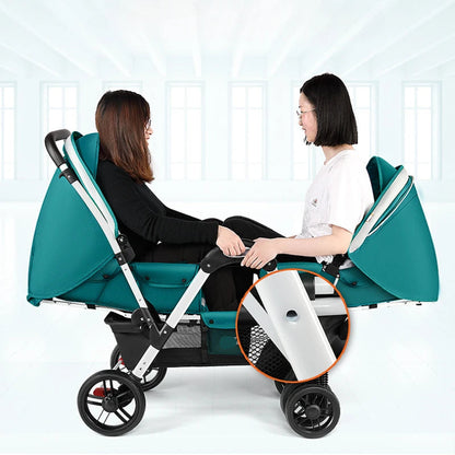 Removable and Washable Twin Umbrella Baby Stroller childrensterritory