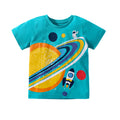 Universe Astronaut Planet Print Summer Boys T-Shirt childrensterritory